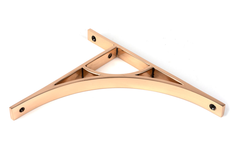 White background image of From The Anvil's Polished Bronze Tyne Shelf Bracket | From The Anvil