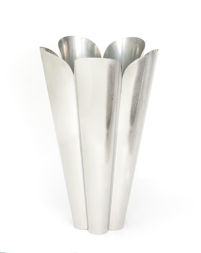White background image of From The Anvil's Polished Marine SS (316) Stainles Steel Flora Plant Pot | From The Anvil
