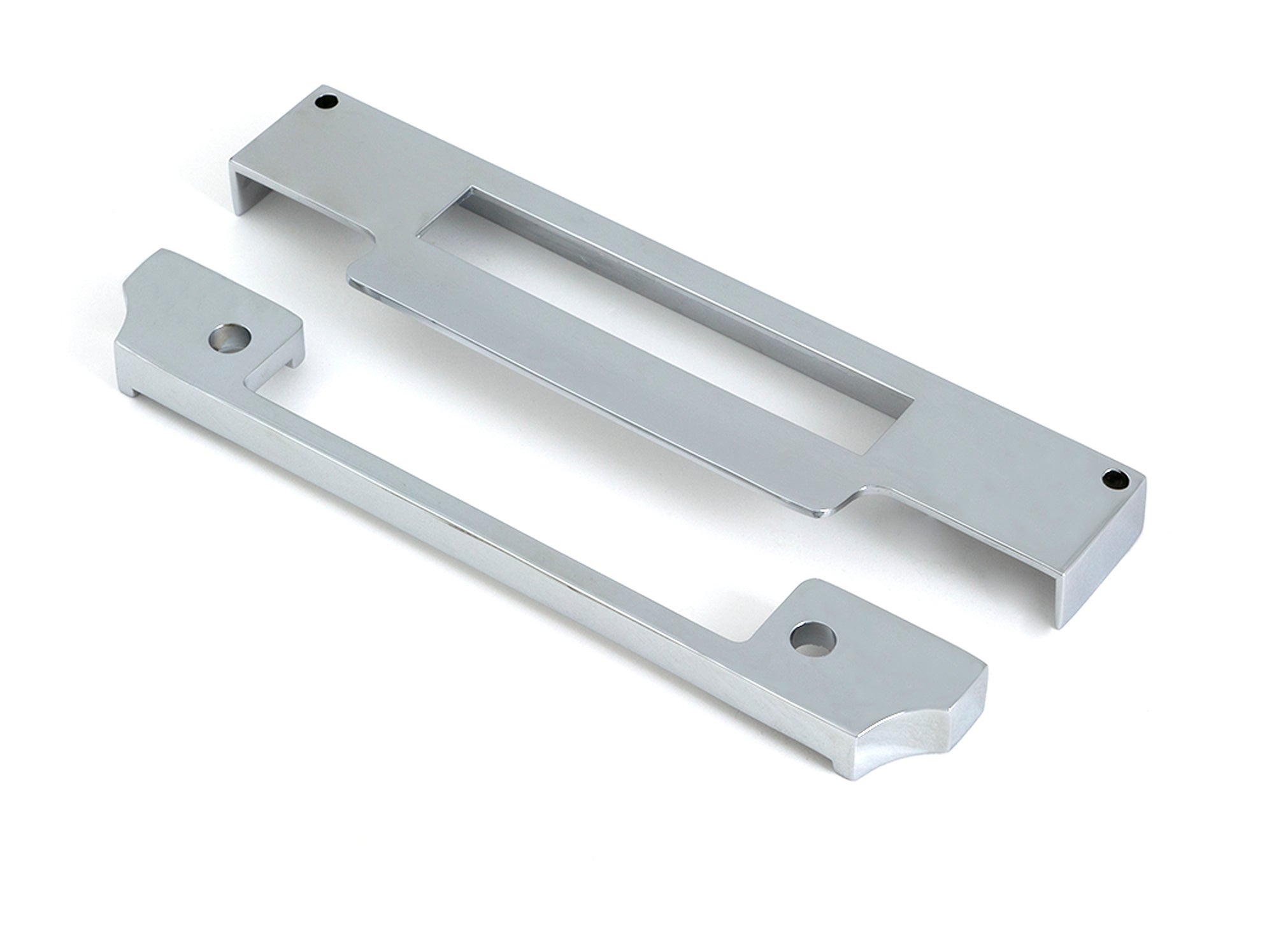 From The Anvil's Polished Stainless Steel ½" Rebate Kit for Euro Sash Lock