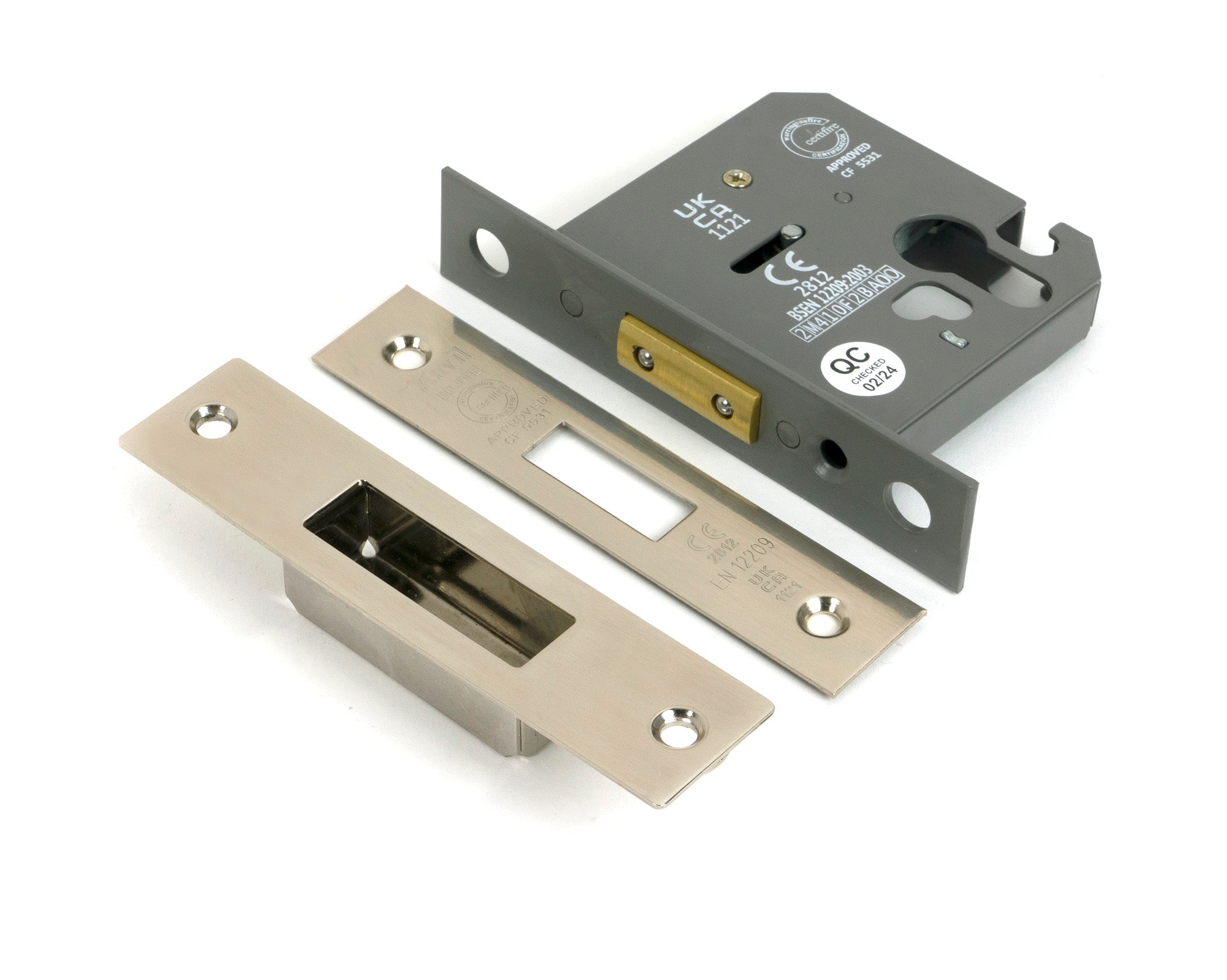 From The Anvil's Polished Nickel Euro Profile Deadlock