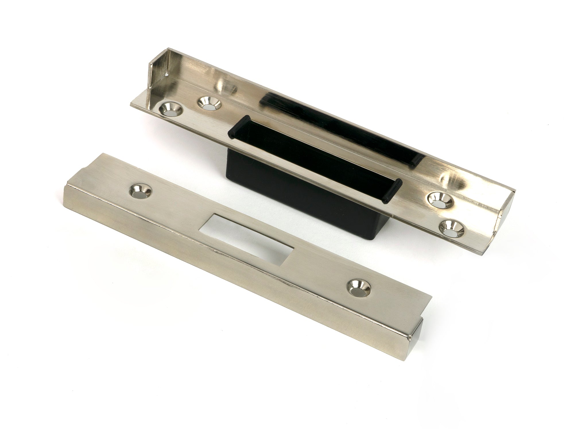 From The Anvil's Polished Nickel ½" Rebate Kit for Euro Dead Lock