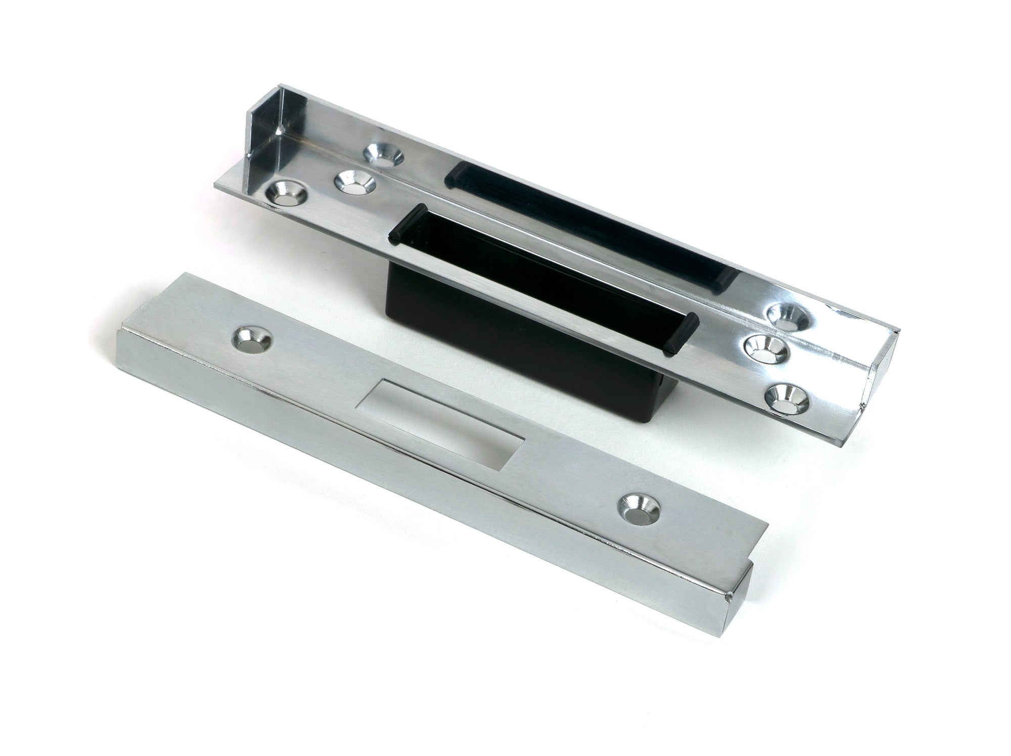 From The Anvil's Polished Chrome ½" Rebate Kit for Euro Dead Lock