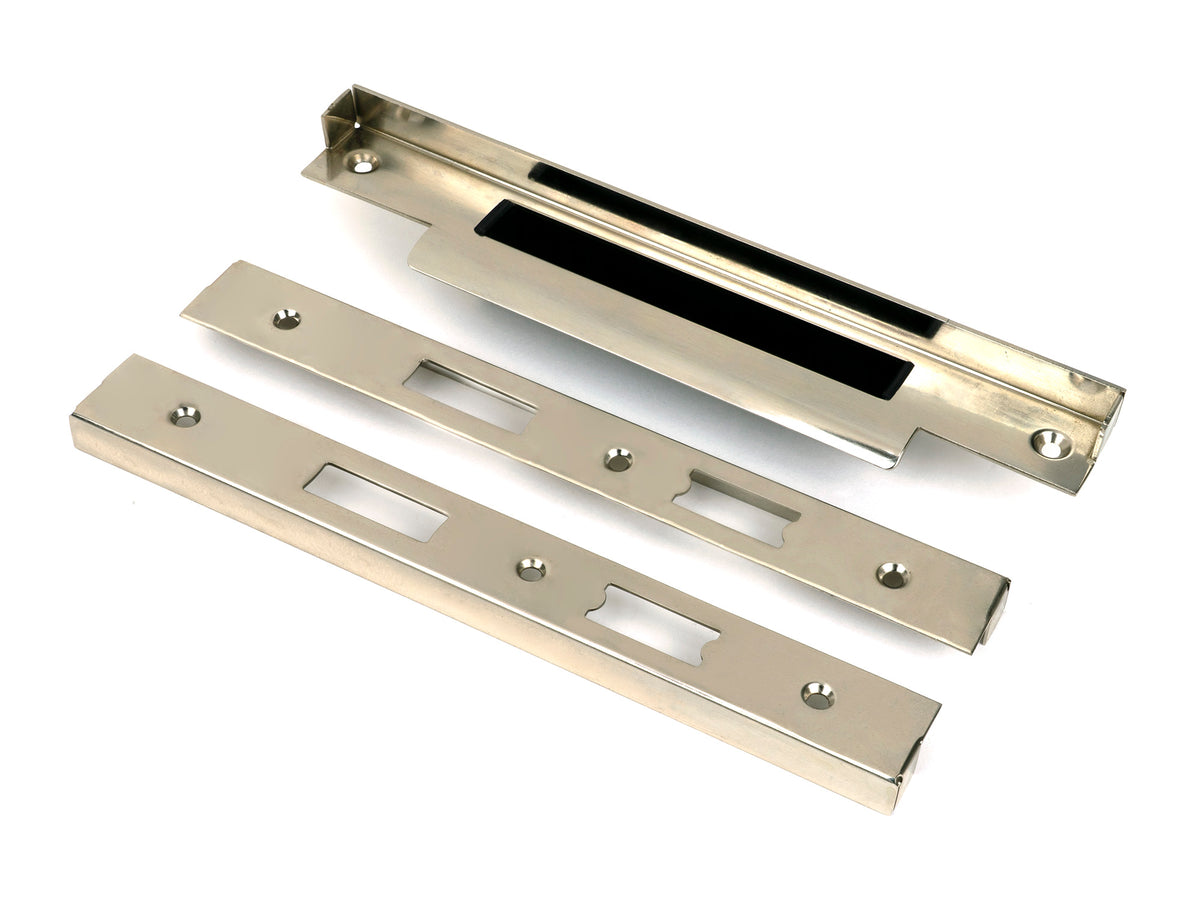 From The Anvil's Polished Nickel ½" Rebate Kit for Euro Din Sash Lock