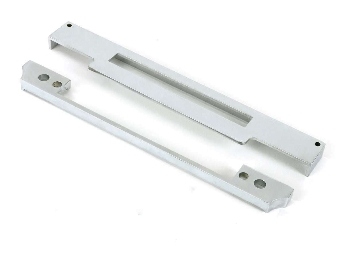 From The Anvil's Polished Chrome ½" Rebate Kit for Euro Din Sash Lock