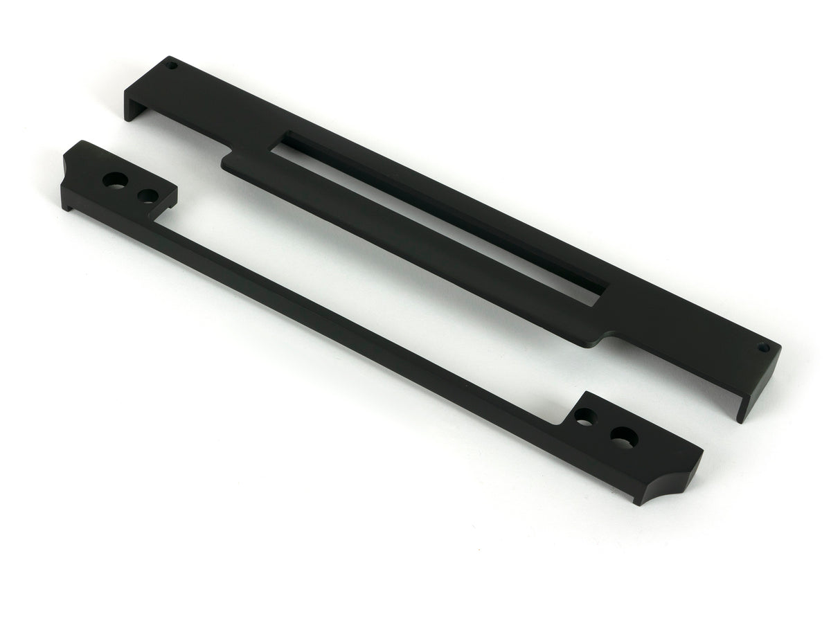 From The Anvil's Aged Bronze ½" Rebate Kit for Euro Din Sash Lock