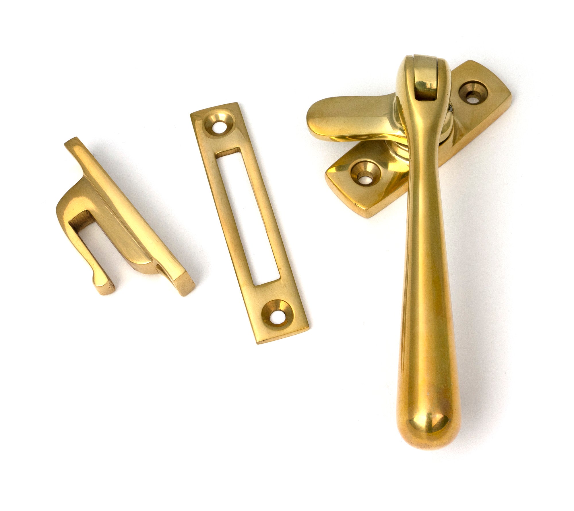 From The Anvil's Polished Brass Locking Newbury Fastener