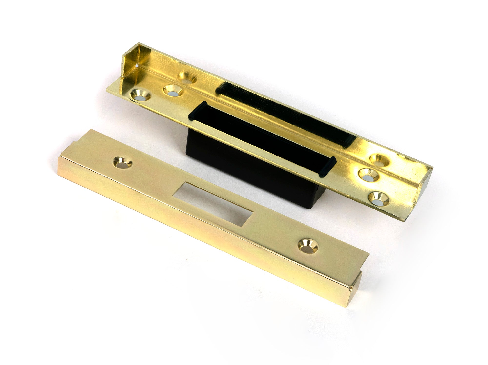 From The Anvil's Polished Brass ½" Rebate Kit for Dead Lock