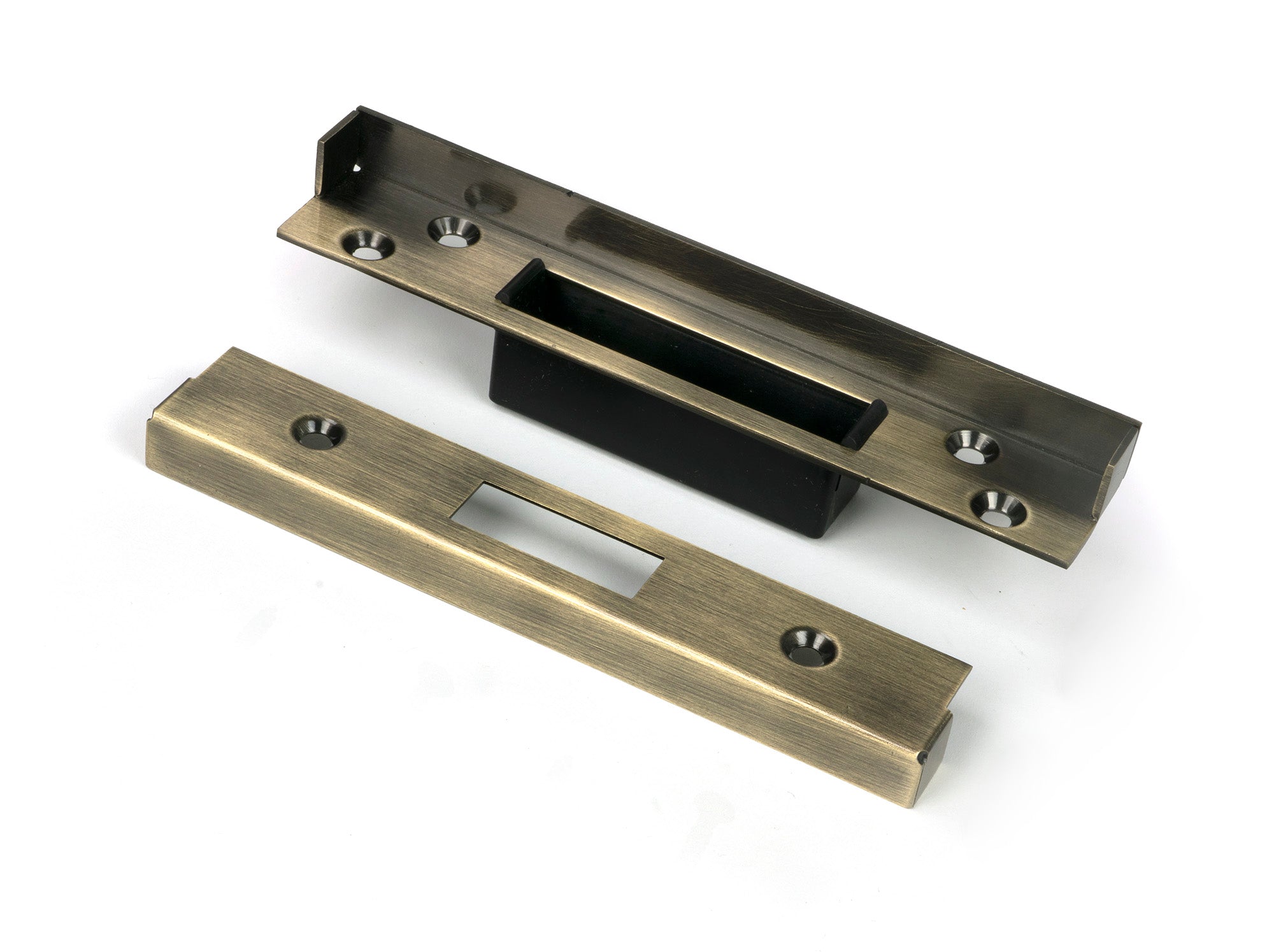 From The Anvil's Aged Brass ½" Rebate Kit for Dead Lock