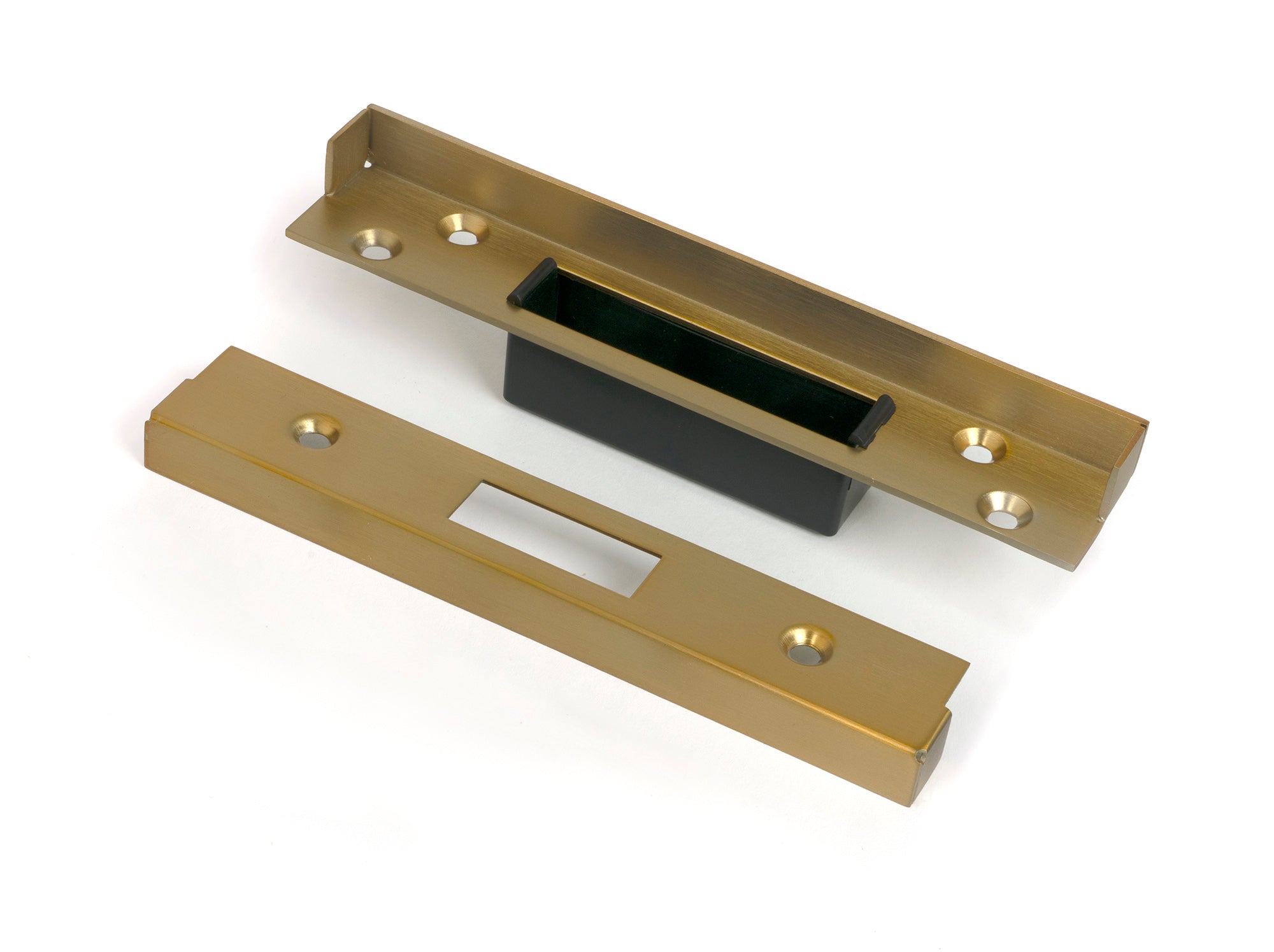 From The Anvil's Satin Brass ½" Rebate Kit for Dead Lock