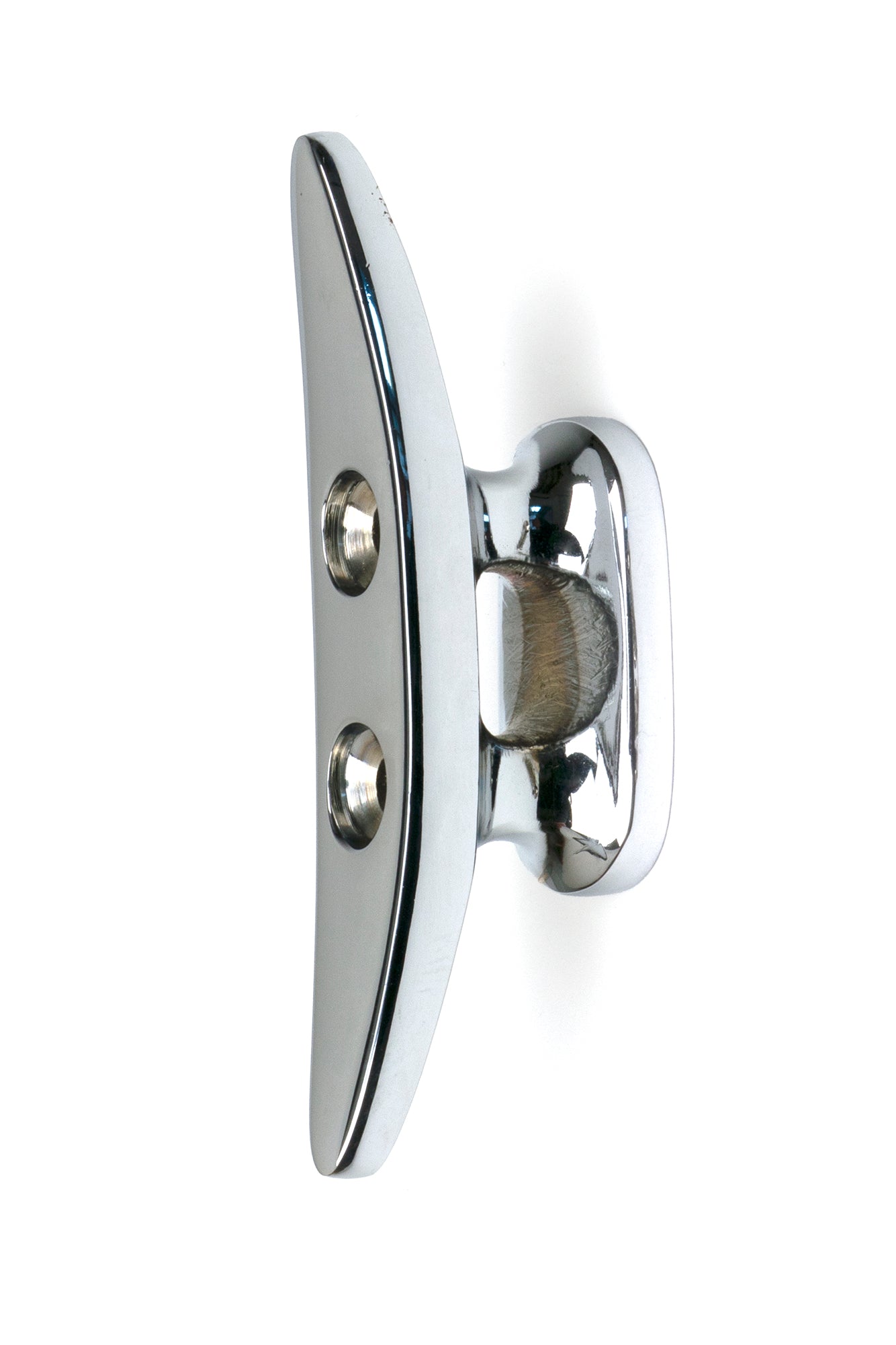 From The Anvil's Polished Chrome Marine Cleat Hook