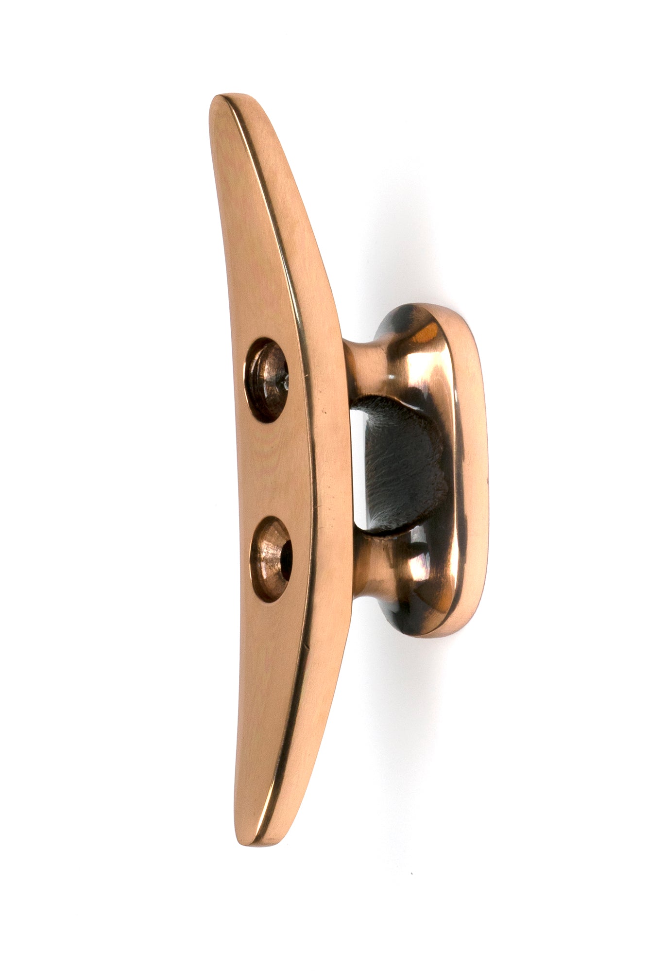 From The Anvil's Polished Bronze Marine Cleat Hook