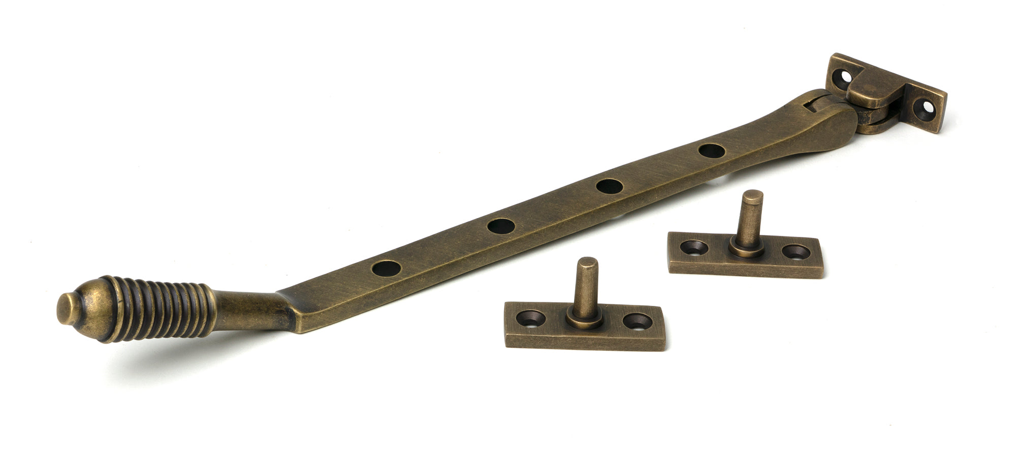 From The Anvil's Burnished Brass Reeded Stay