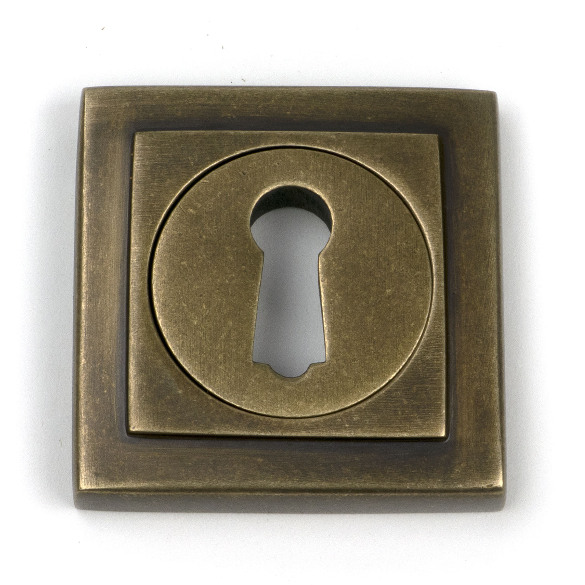 From The Anvil's Burnished Brass Round Escutcheon