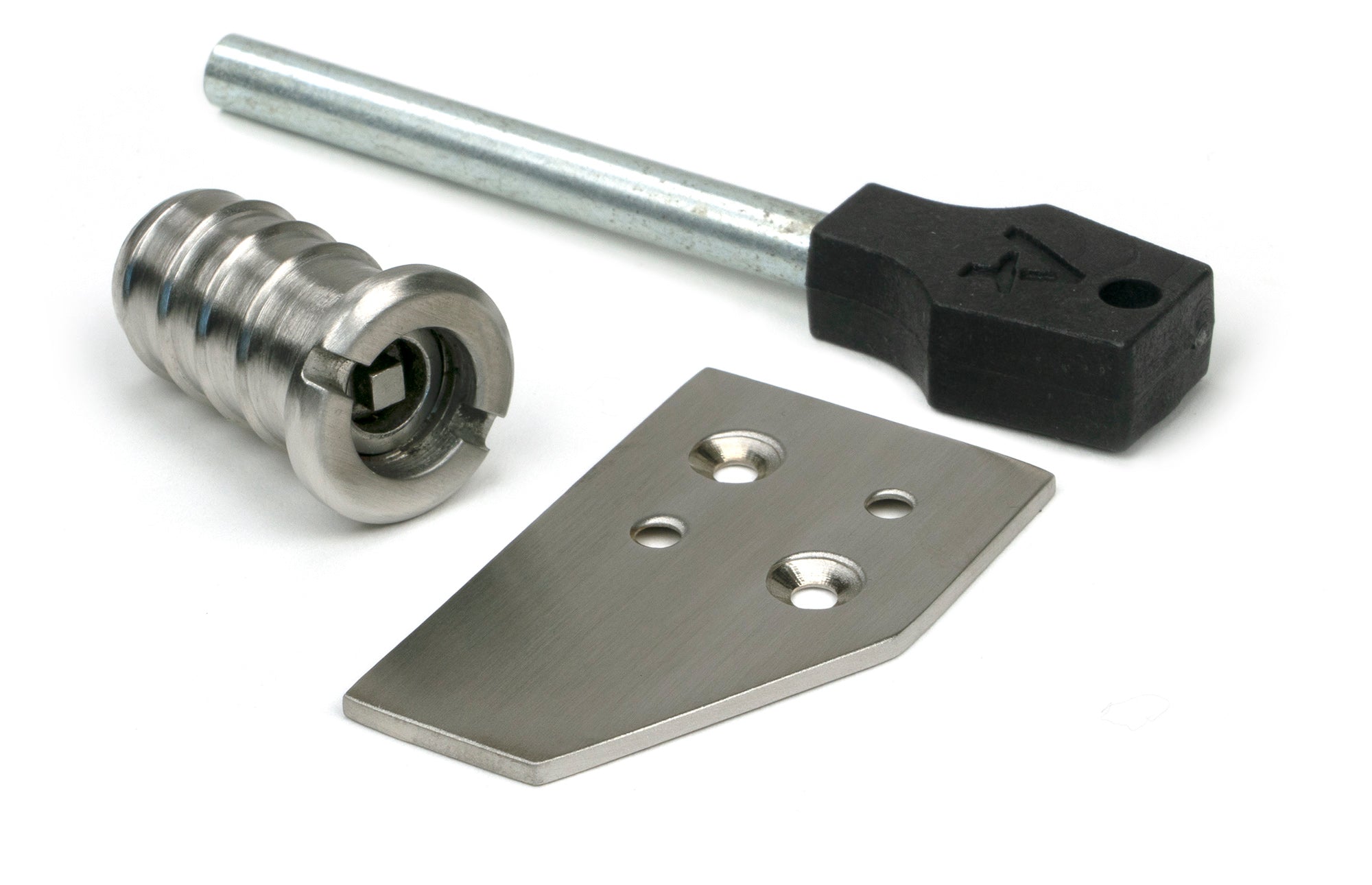 From The Anvil's Satin Marine SS (316) Key-Flush Sash Stop