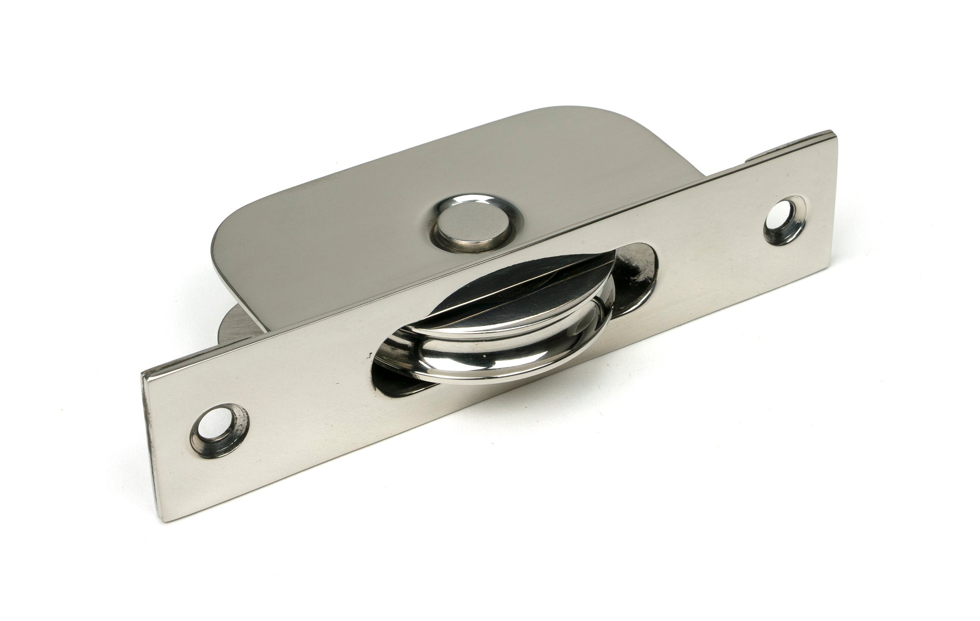 From The Anvil's Polished Marine SS (316) Square Ended Sash Pulley 75kg