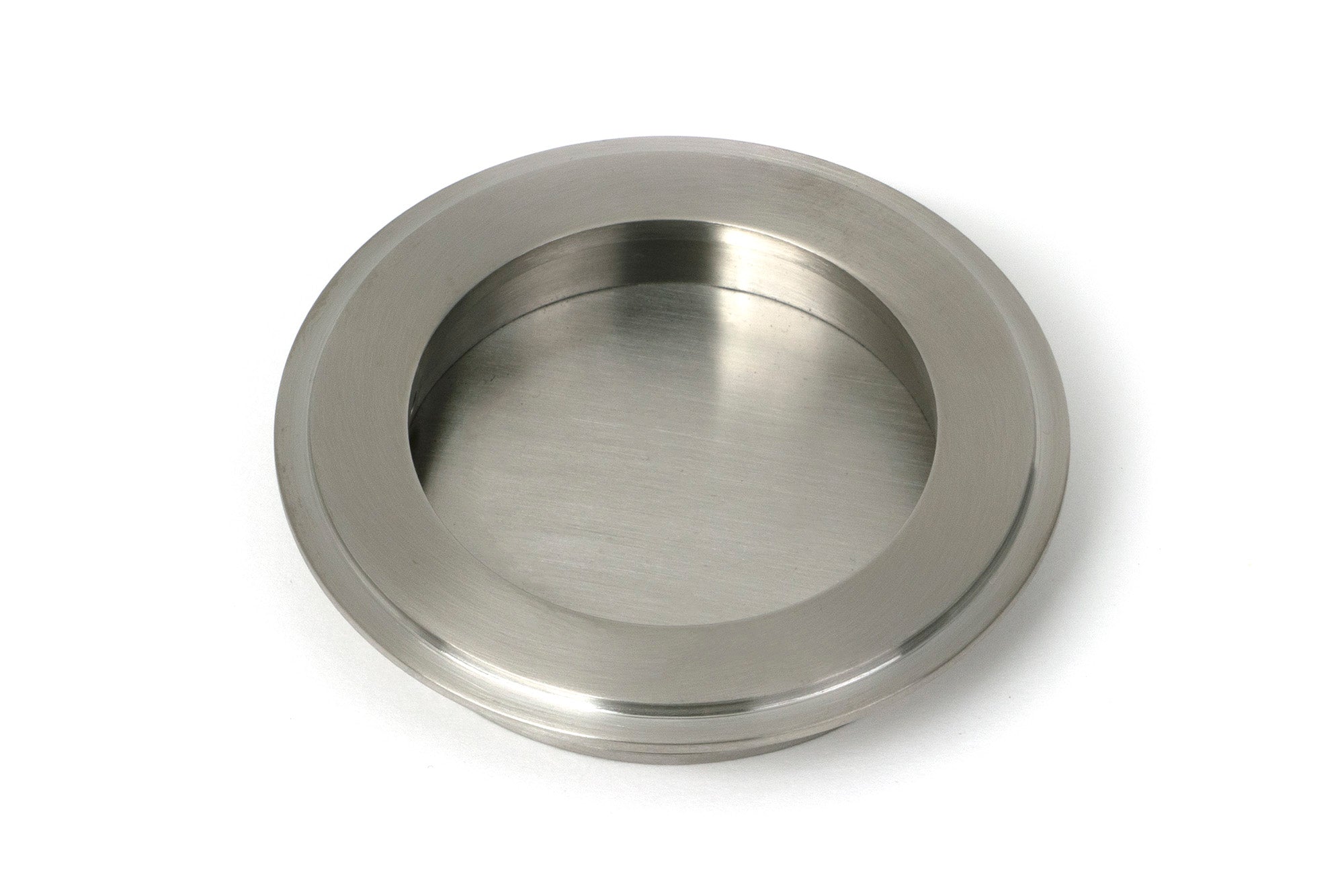 From The Anvil's Satin Marine SS (316) Art Deco Round Pull