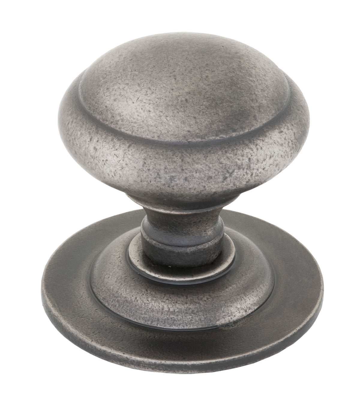 From The Anvil's Antique Pewter Round Centre Door Knob
