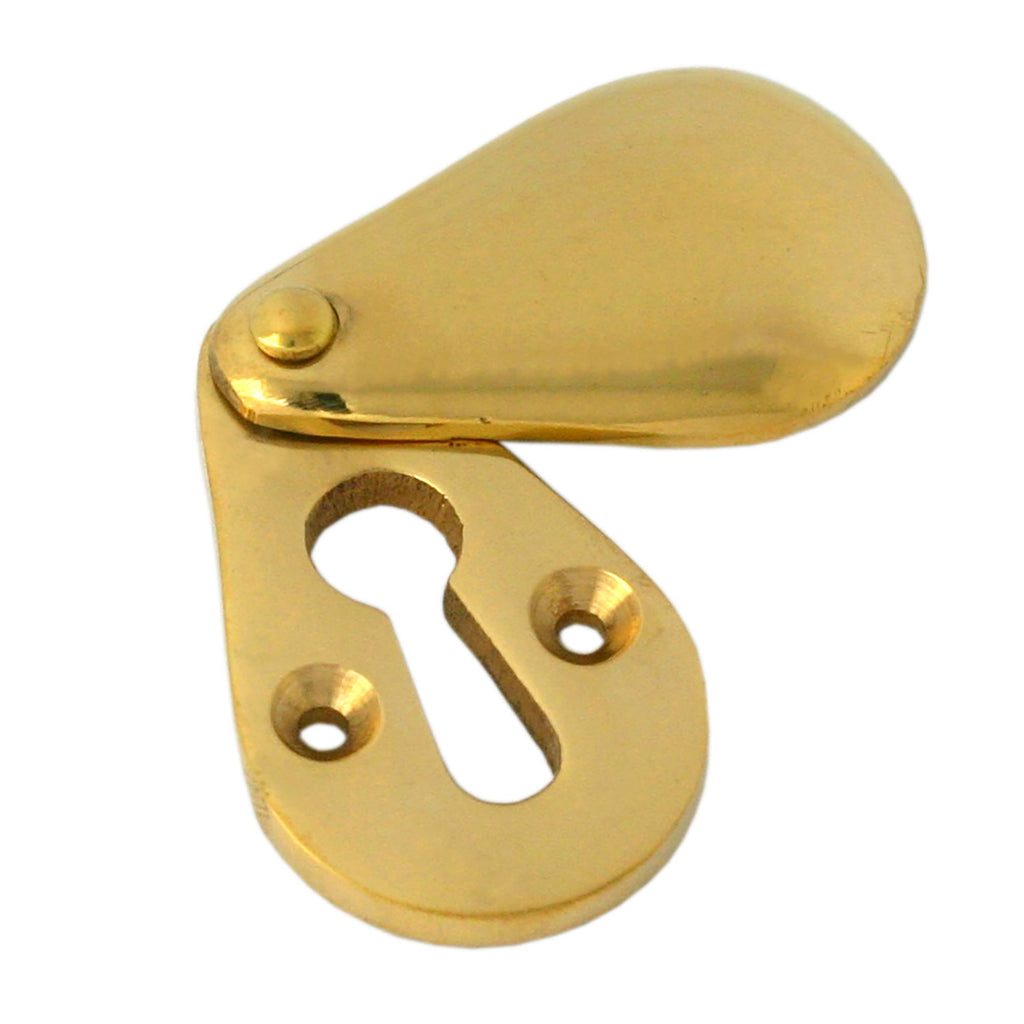 White background image of From The Anvil's Polished Brass Plain Escutcheon | From The Anvil