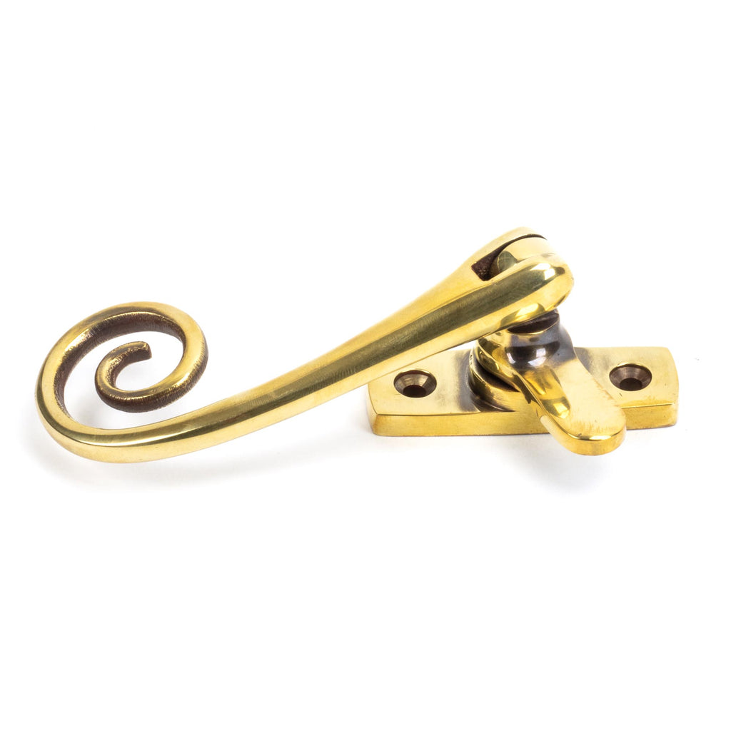 White background image of From The Anvil's Aged Brass Monkeytail Fastener | From The Anvil