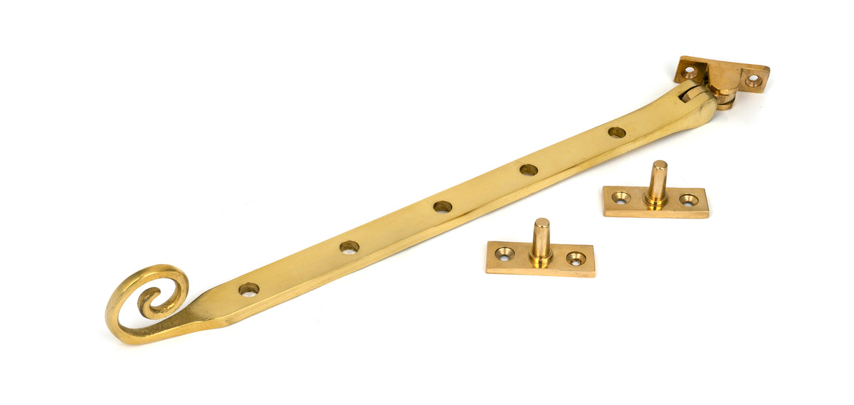 From The Anvil's Polished Brass Monkeytail Stay