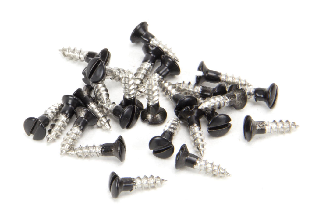 White background image of From The Anvil's Black Black SS Countersunk Raised Head Screws (25) | From The Anvil