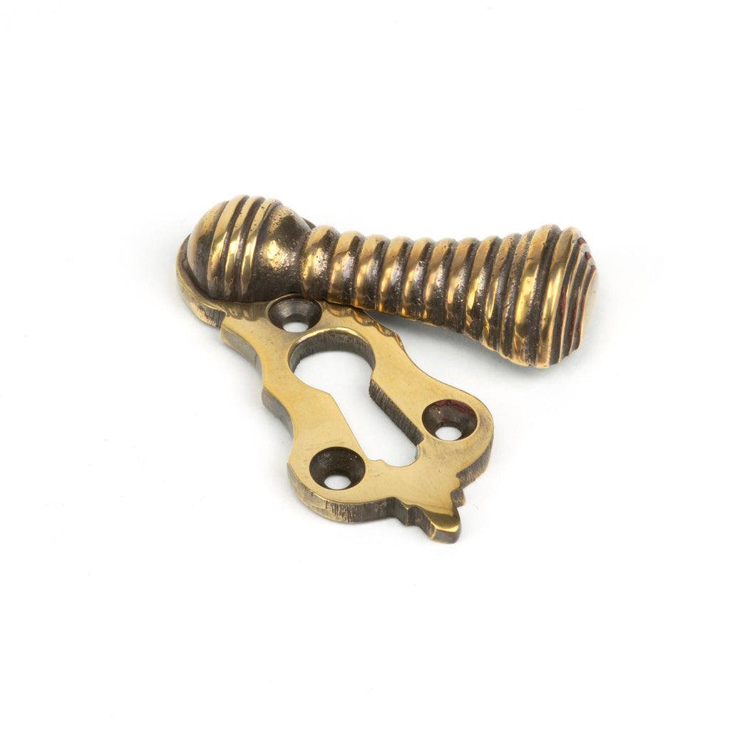 White background image of From The Anvil's Aged Brass Beehive Escutcheon | From The Anvil