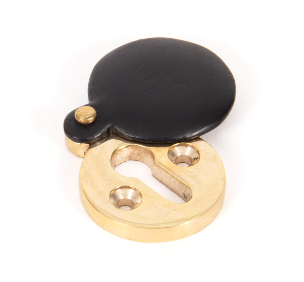 White background image of From The Anvil's Ebony 30mm Round Escutcheon | From The Anvil