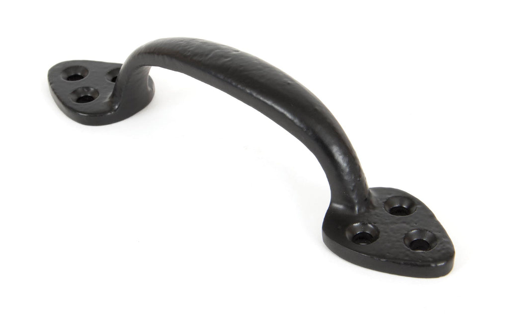 White background image of From The Anvil's Black 6" Sash Pull | From The Anvil