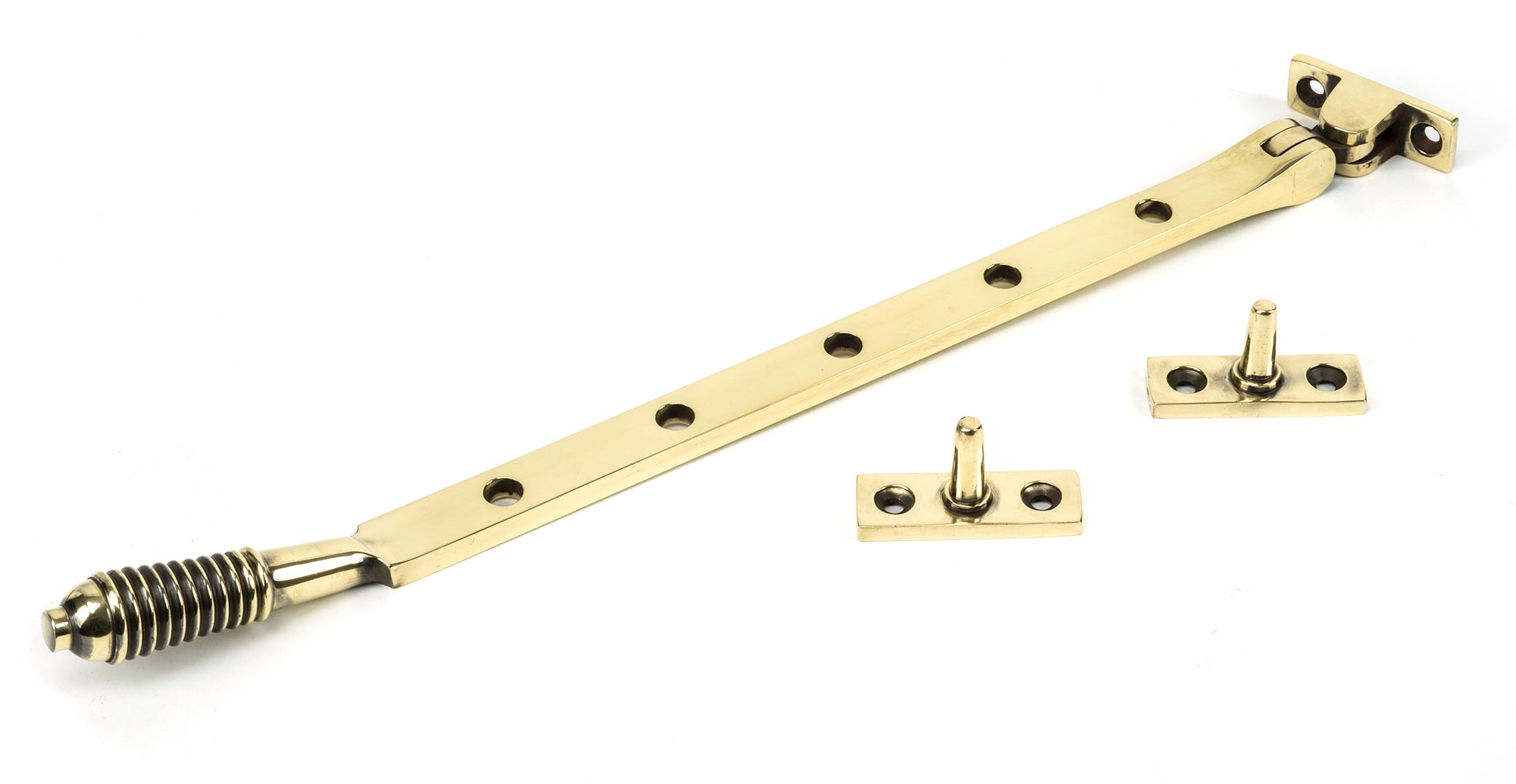 From The Anvil's Aged Brass Reeded Stay