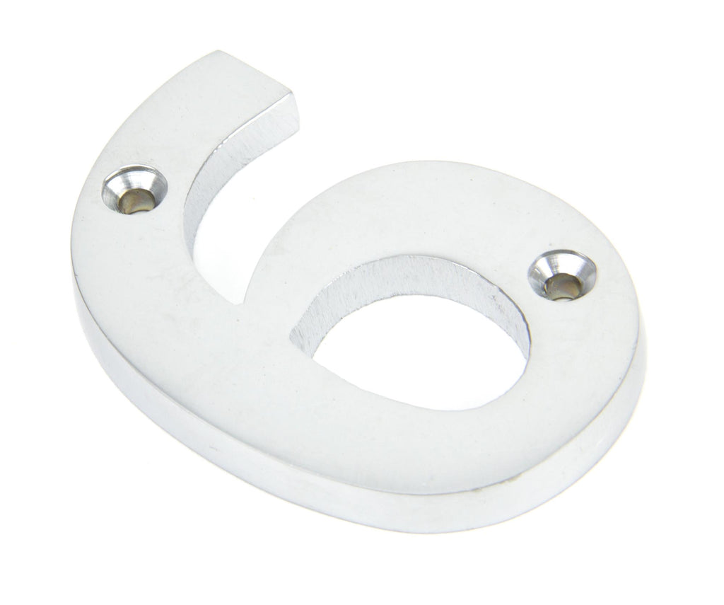 White background image of From The Anvil's Satin Chrome Satin Chrome Numeral | From The Anvil