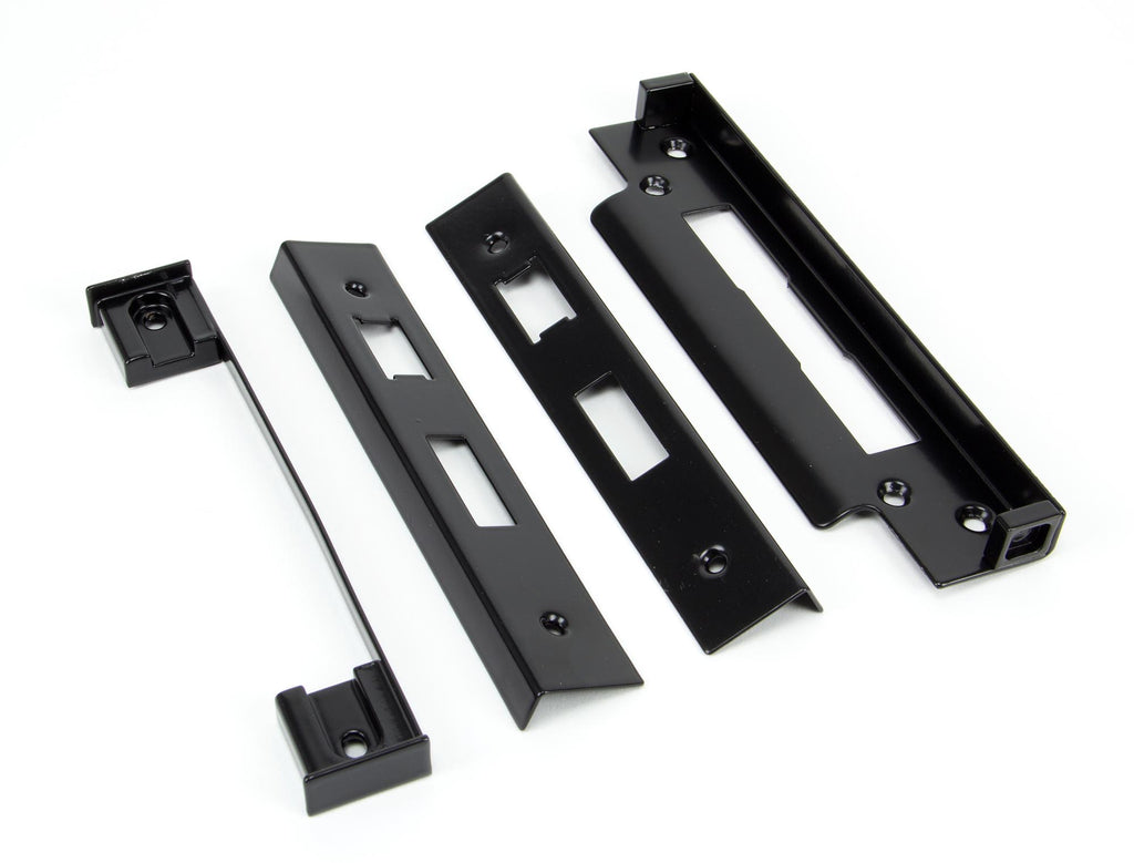 White background image of From The Anvil's Black ½" Euro Sash Lock Rebate Kit | From The Anvil