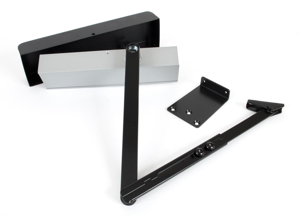 White background image of From The Anvil's Black Size 2-5 Door Closer | From The Anvil
