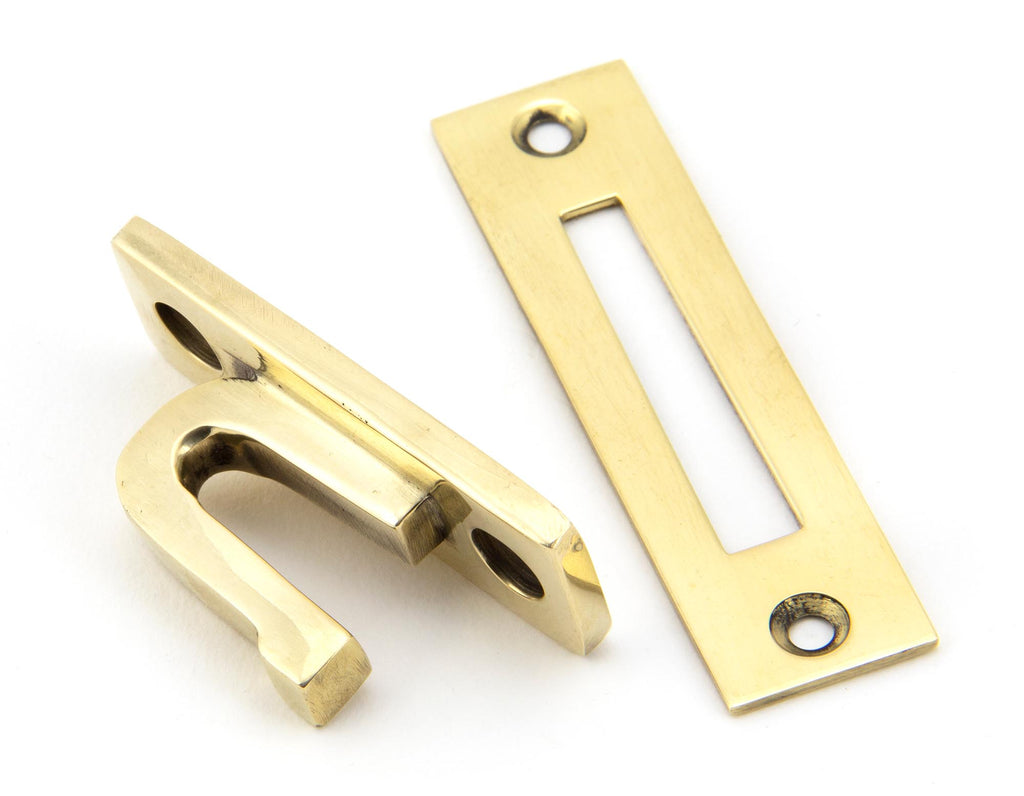 White background image of From The Anvil's Aged Brass Locking Avon Fastener | From The Anvil