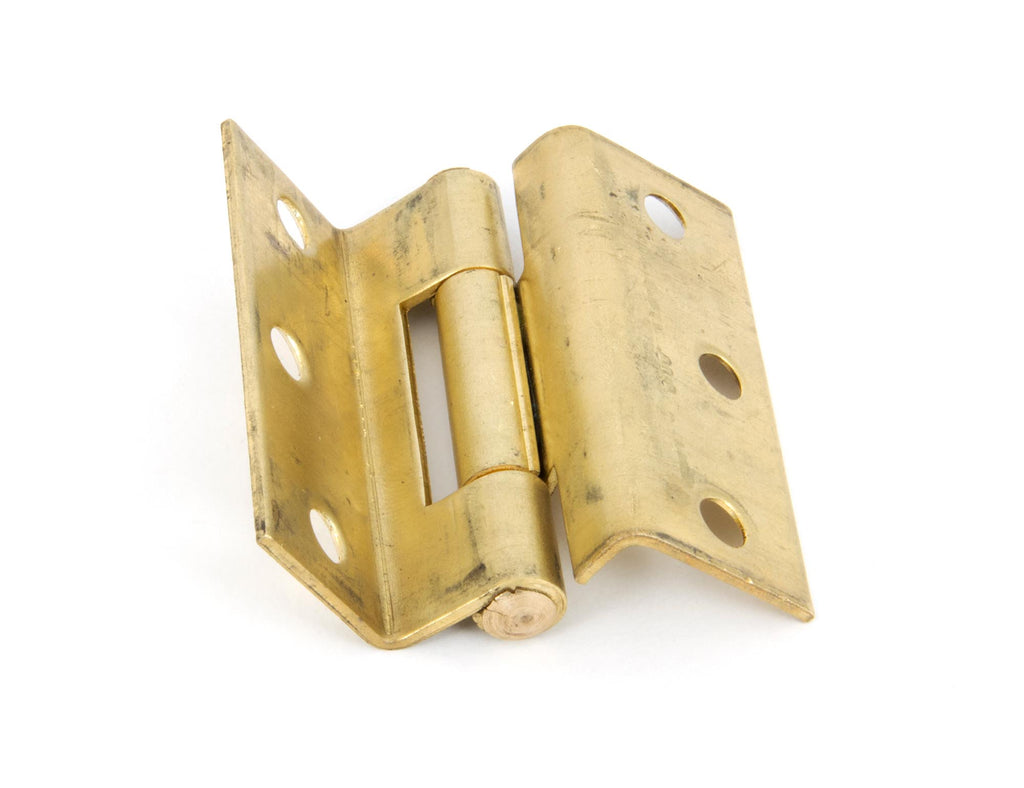 White background image of From The Anvil's  2 ½" Self-Coloured Brass Stormproof Hinge 1951 (pair) | From The Anvil