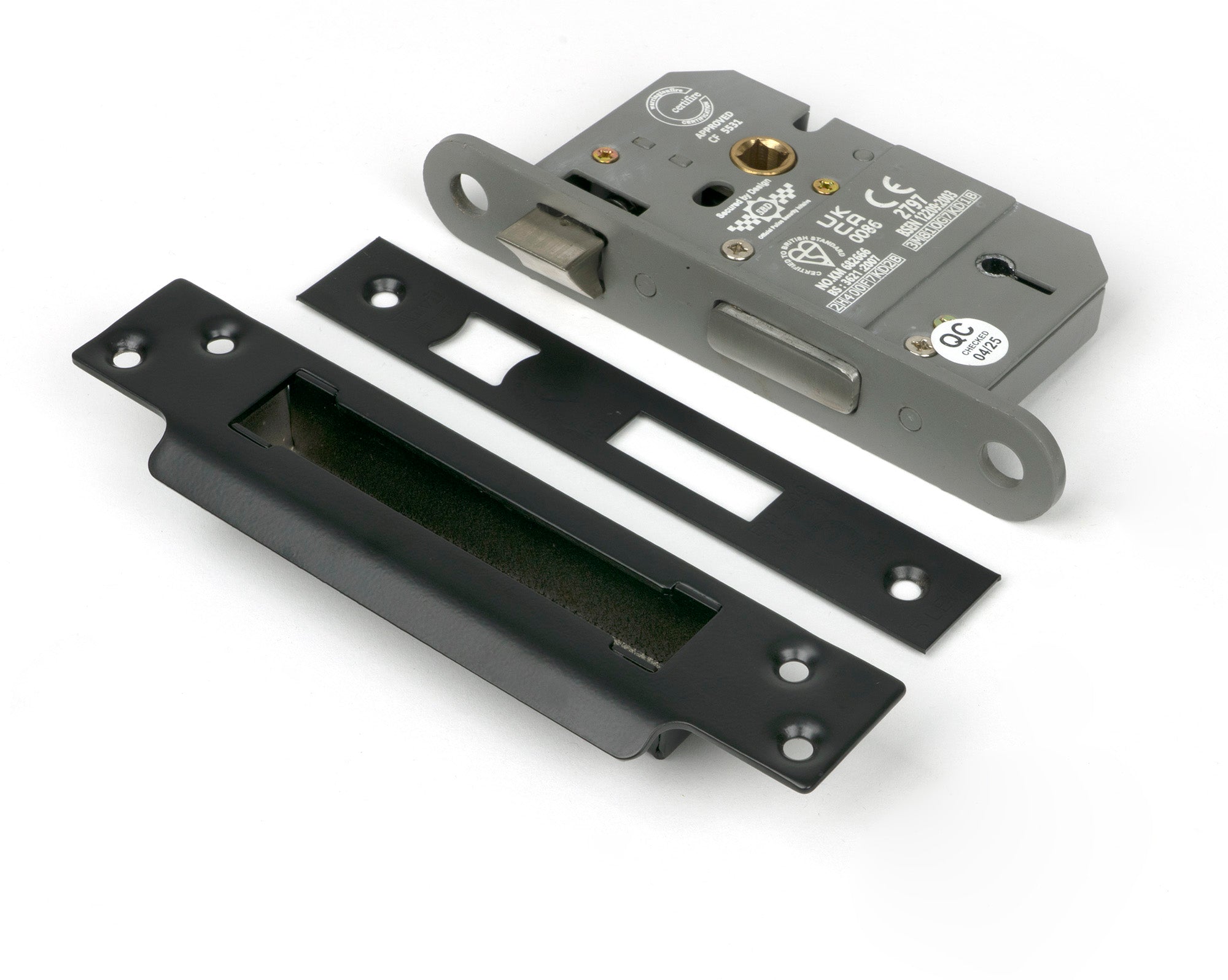 From The Anvil's Black 5 Lever BS Sash Lock