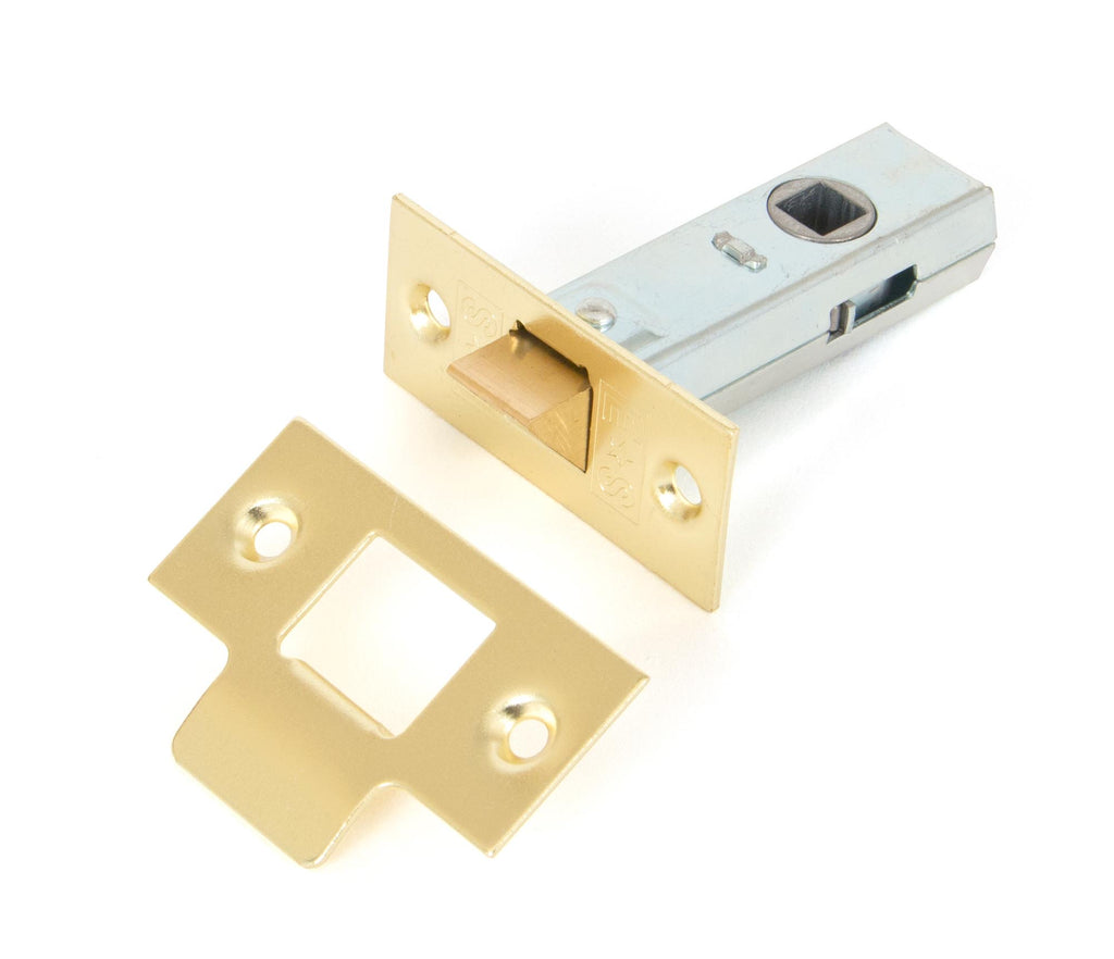 White background image of From The Anvil's Electro Brass Tubular Mortice Latch | From The Anvil