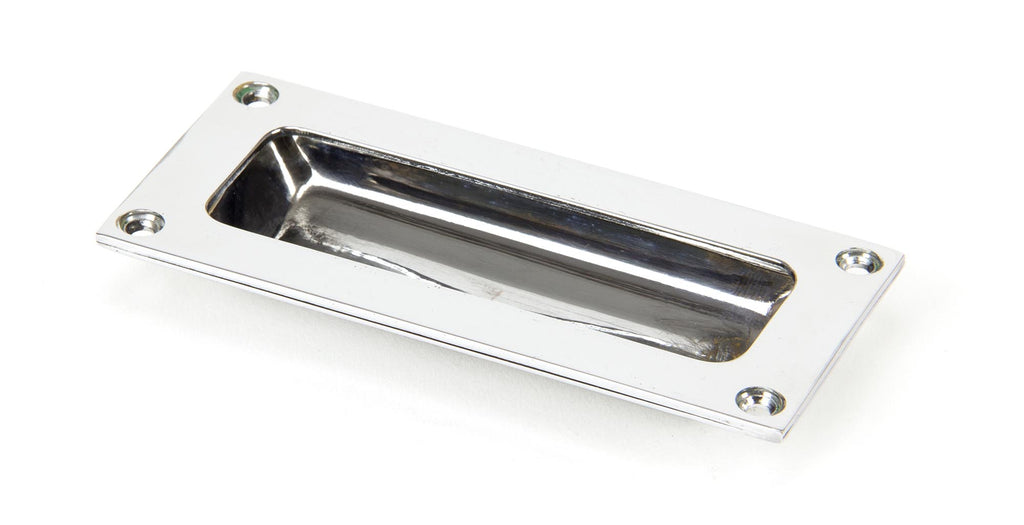 White background image of From The Anvil's Polished Chrome Flush Handle | From The Anvil