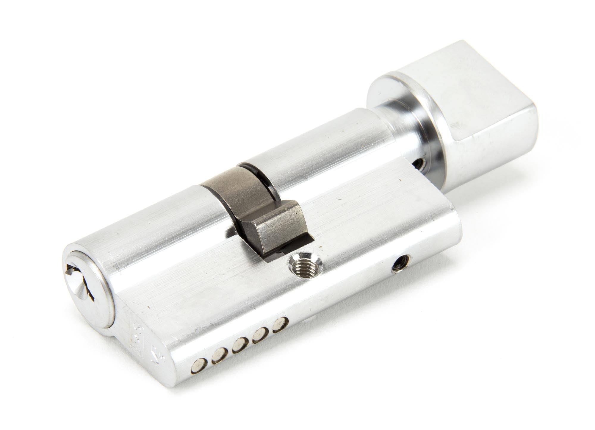 From The Anvil's Satin Chrome 5 Pin Euro Cylinder/Thumbturn