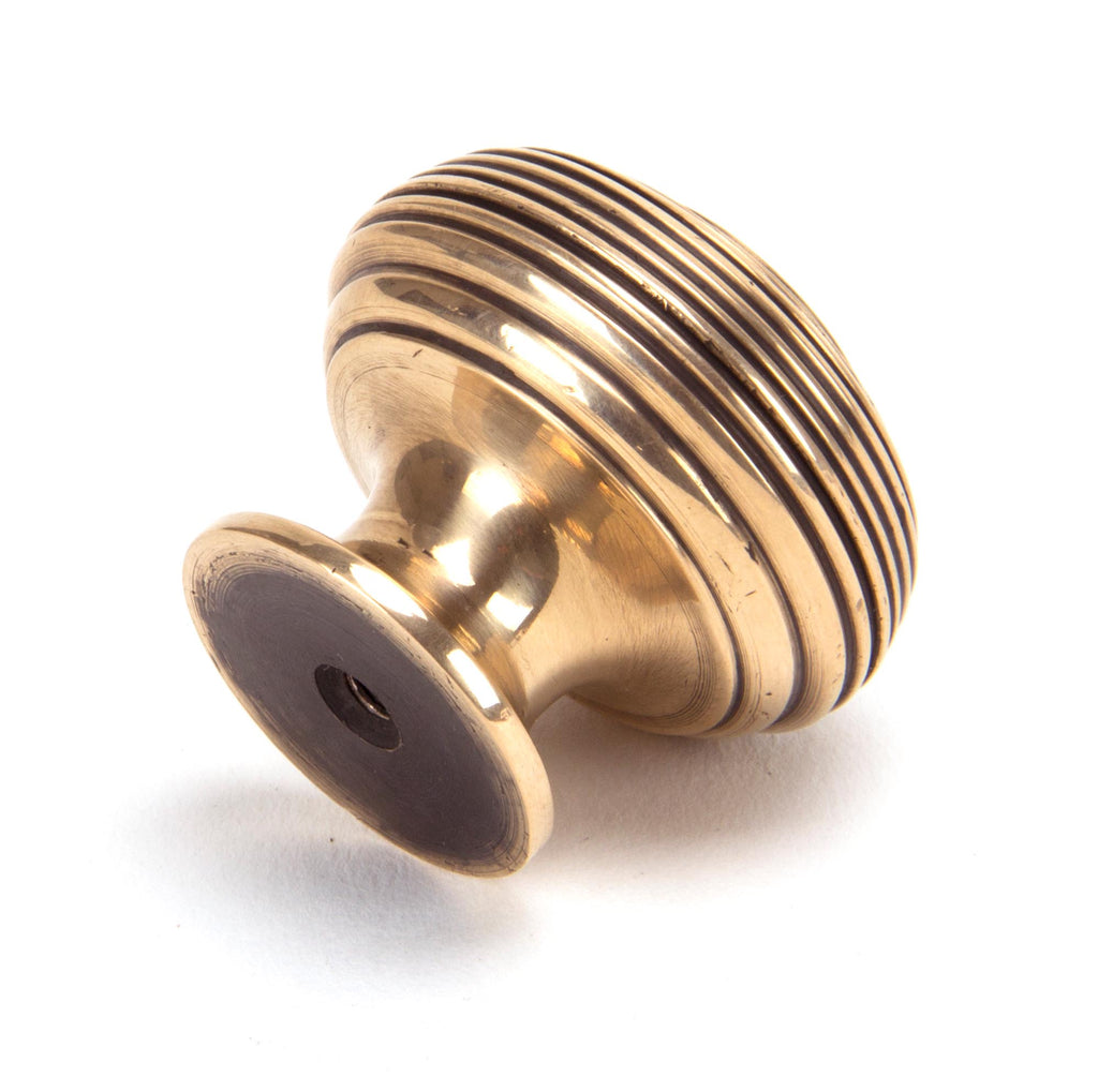 White background image of From The Anvil's Polished Bronze Beehive Cabinet Knob | From The Anvil