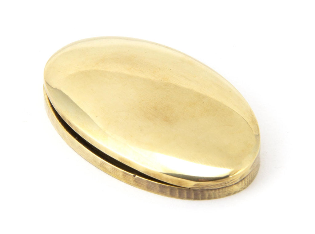 White background image of From The Anvil's Aged Brass Oval Escutcheon | From The Anvil