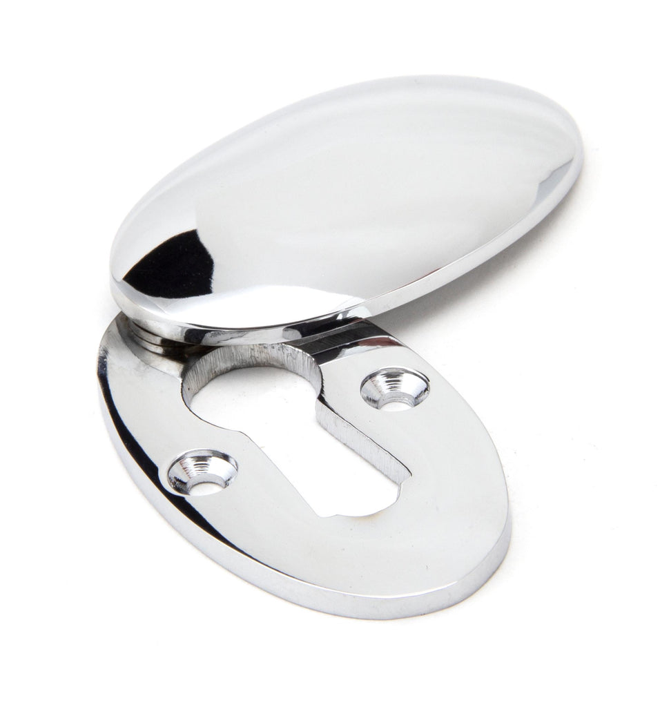 White background image of From The Anvil's Polished Chrome Oval Escutcheon | From The Anvil