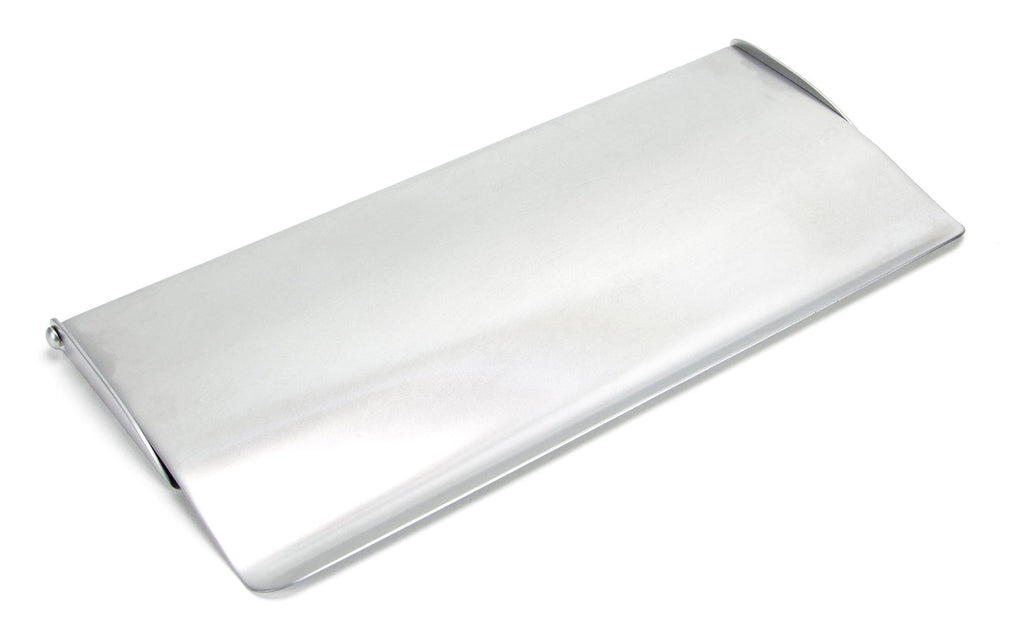 White background image of From The Anvil's Satin Chrome Letter Plate Cover | From The Anvil