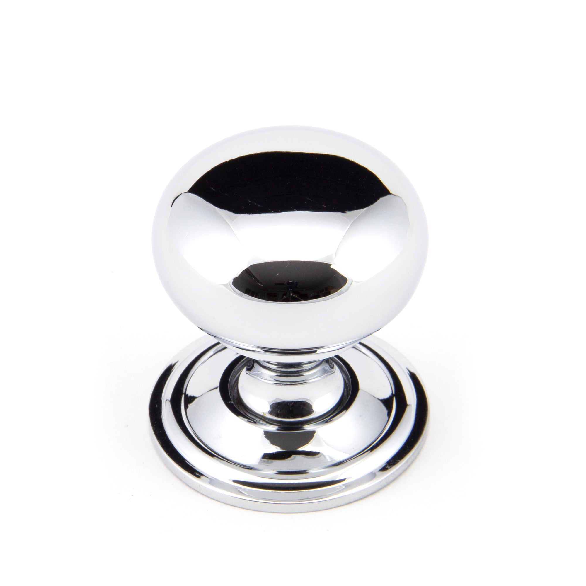 From The Anvil's Polished Chrome Mushroom Cabinet Knob