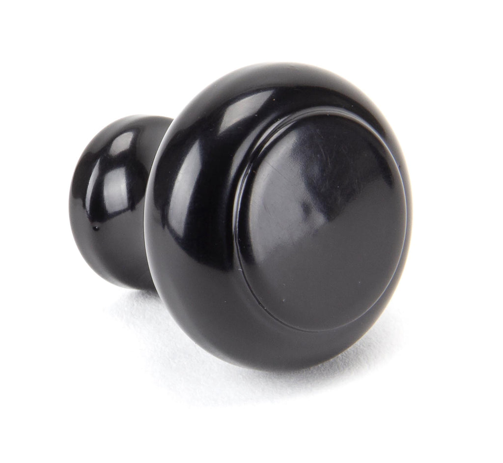 White background image of From The Anvil's Black Regency Cabinet Knob | From The Anvil