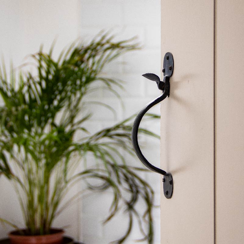 From The Anvil's Black thumblatch on a painted ledge and brace door