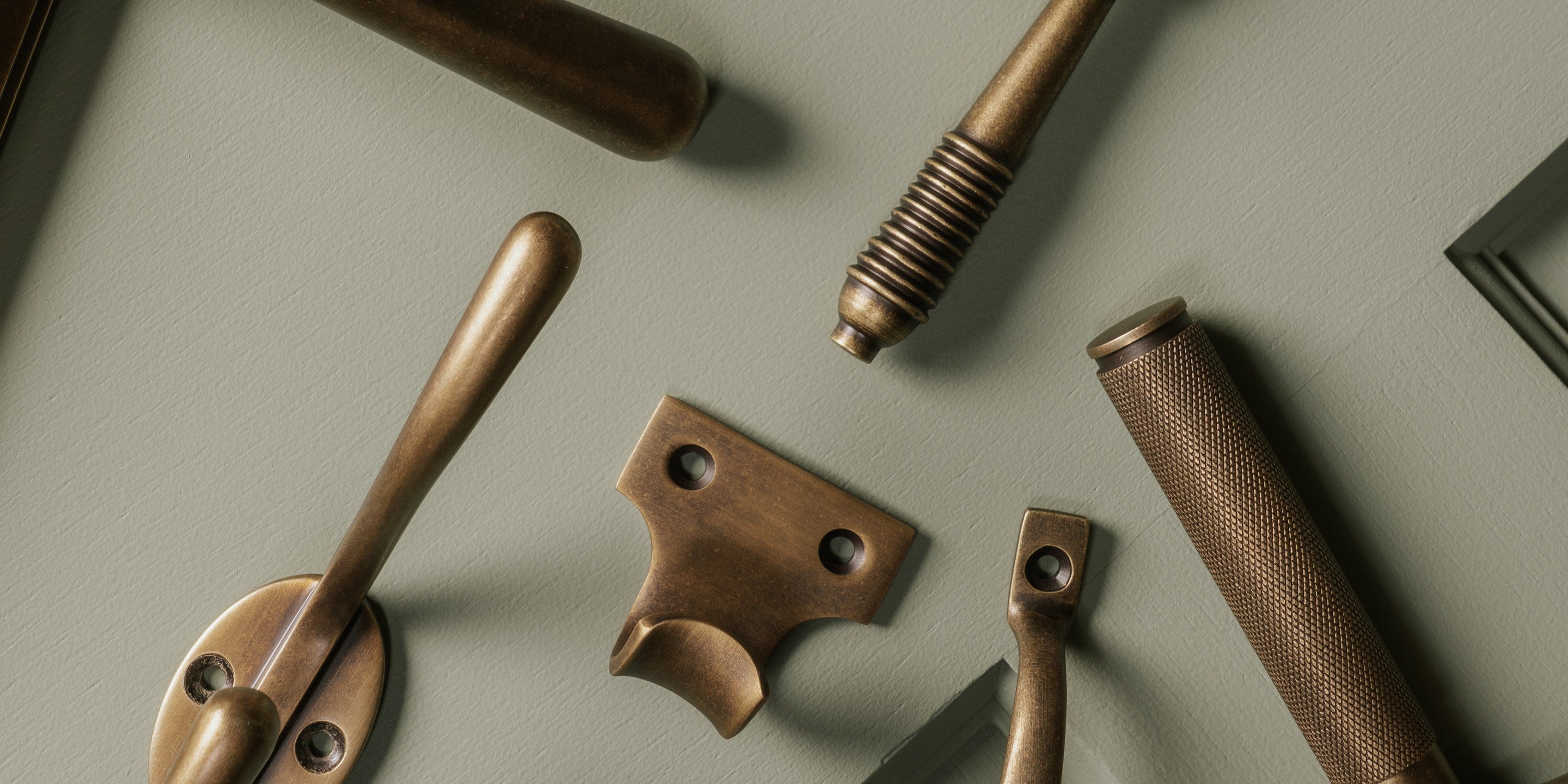 New Burnished Brass Hardware