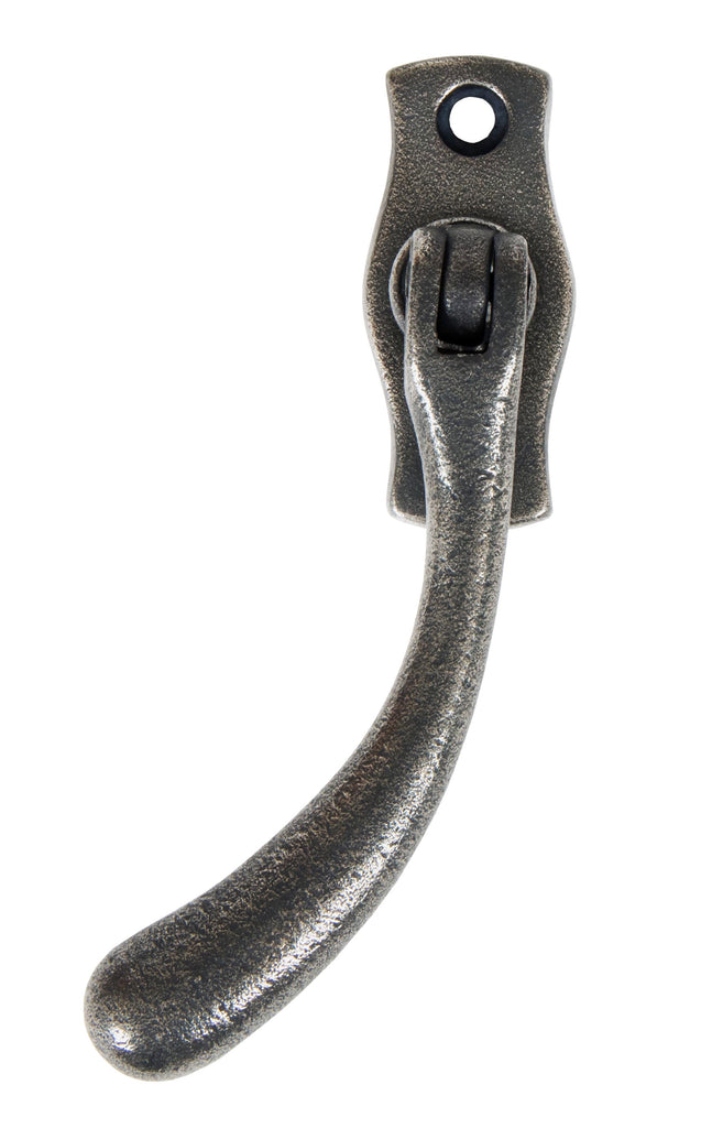 White background image of From The Anvil's Antique Pewter Peardrop Espag | From The Anvil