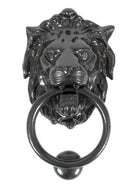 From The Anvil's Black Lion Head Door Knocker
