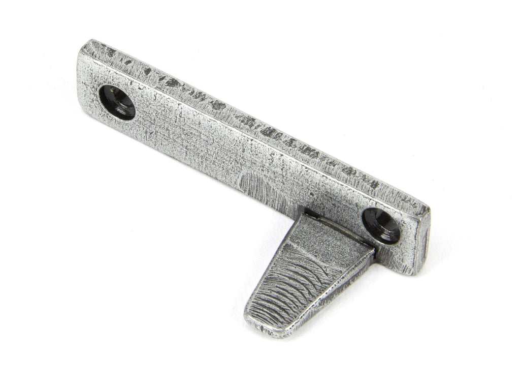 White background image of From The Anvil's Pewter Patina Night-Vent Locking Peardrop Fastener | From The Anvil