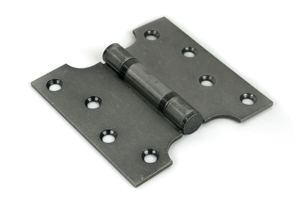 White background image of From The Anvil's Pewter Patina Parliament Hinges SS (pair) | From The Anvil